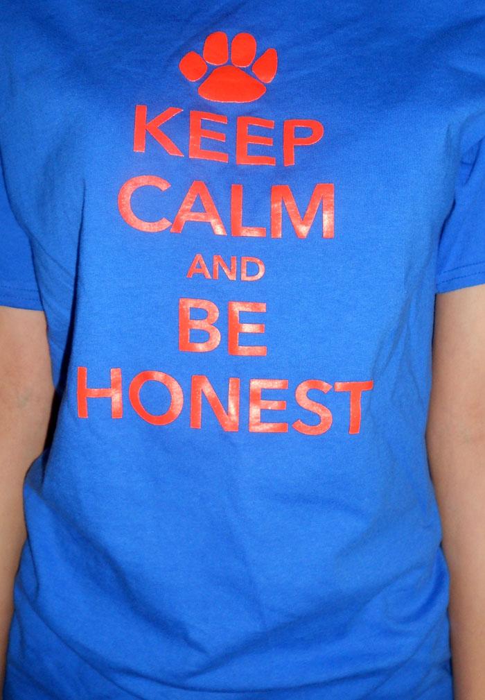Members of the Athens Honor Council wear t-shirts to enforce honest behavior throughout the school. 