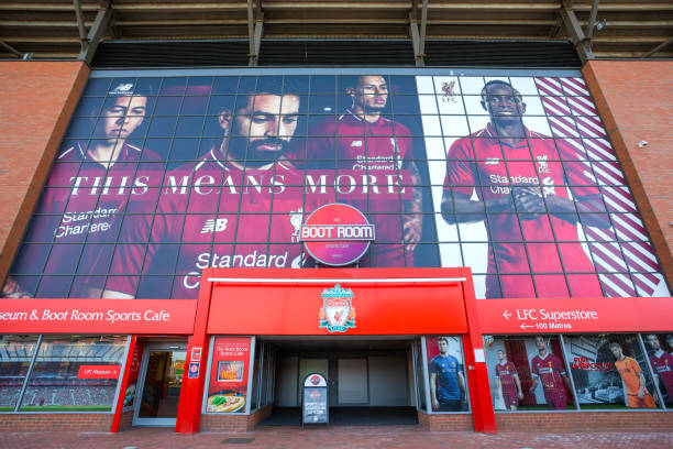 Anfield stadium, the home ground of Liverpool FC, is the sixth largest football stadium in England.