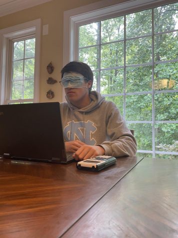 Some teachers have instructed students to wear their mask to cover their eyes to prevent them from cheating off of others’ work.