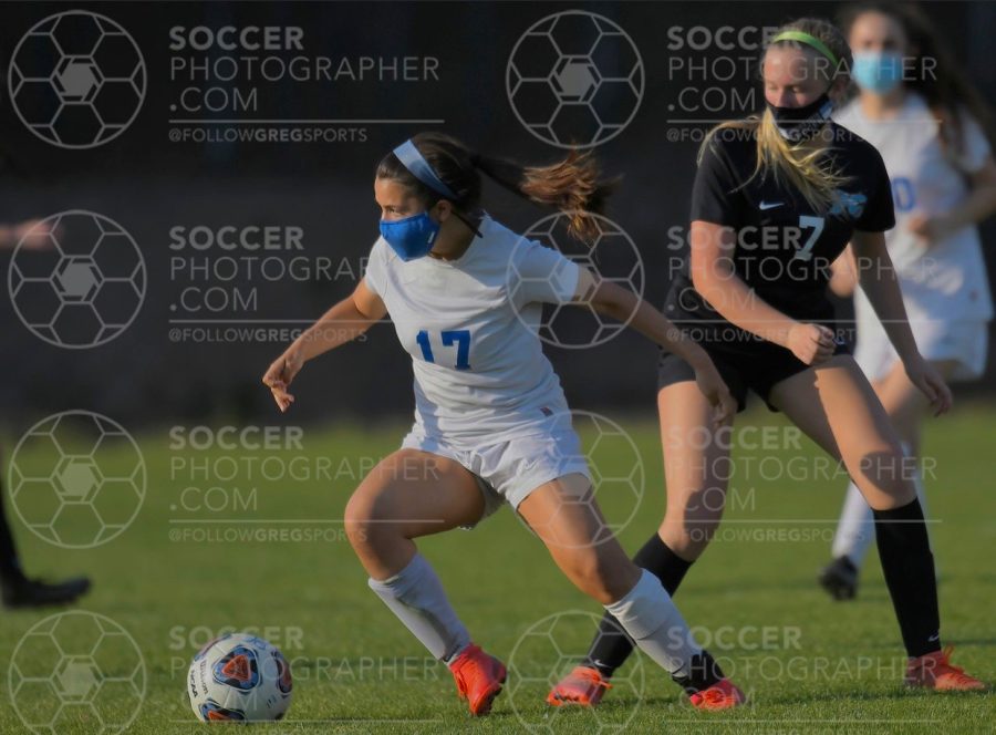 Teagan Grantz is seen here playing soccer, she often travels around the United States for soccer tournaments. 