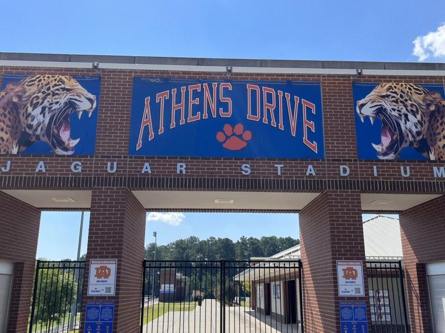 Athens Drive Jaguar Stadium. This stadium hosts the home games for the Mens soccer team. Their record is 6-5-1