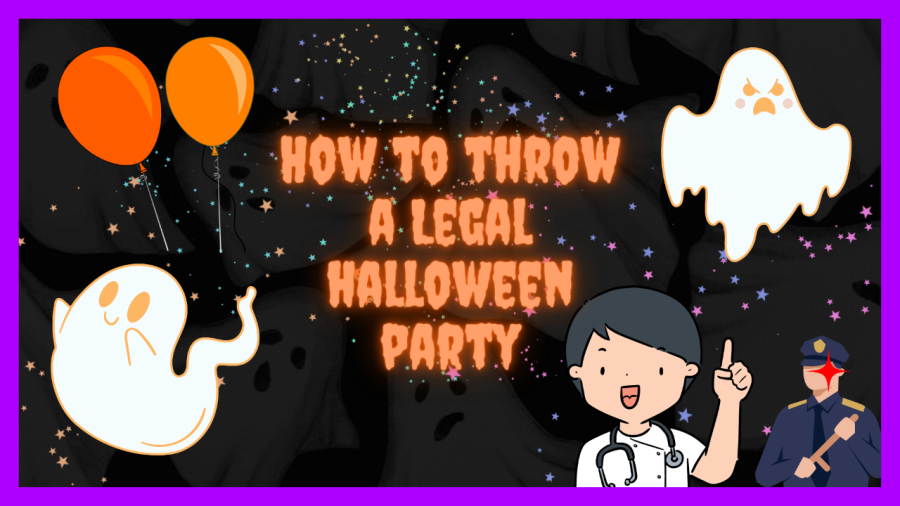 A thumbnail of a graphic design supporting the idea of having a legal halloween party by using our tips. 