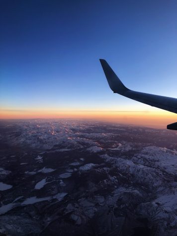 Photo of Colorado Mountains taken on a flight to Lake Tahoe, Nevada. 
