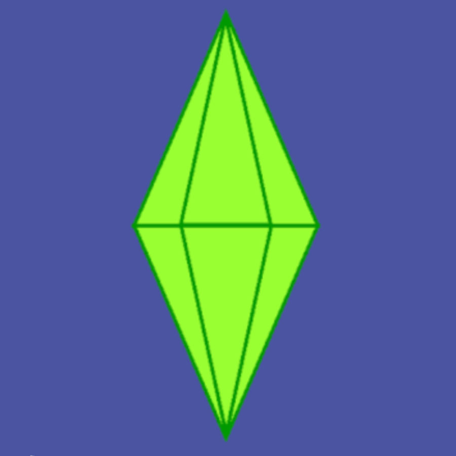 A SIms 4 plumbob. It tops the sim you were currently controlling, and indicates by color if their needs are met. 