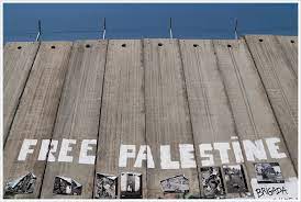 Free Palestine became a widely used slogan to advocate against the Israeli occupation of Palestine: Free Palestine until its backwards.