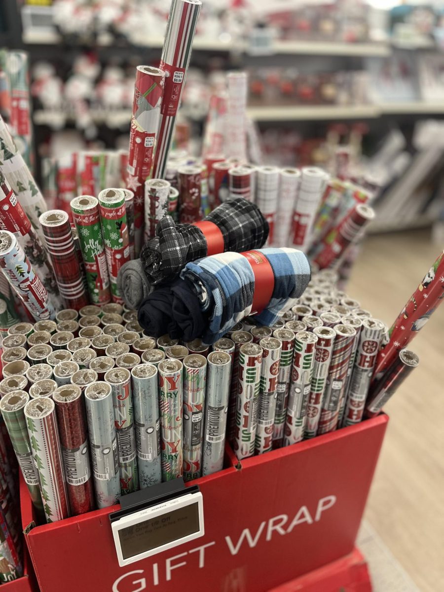 The christmas season is here and many people are out buying wrapping paper for their gifts