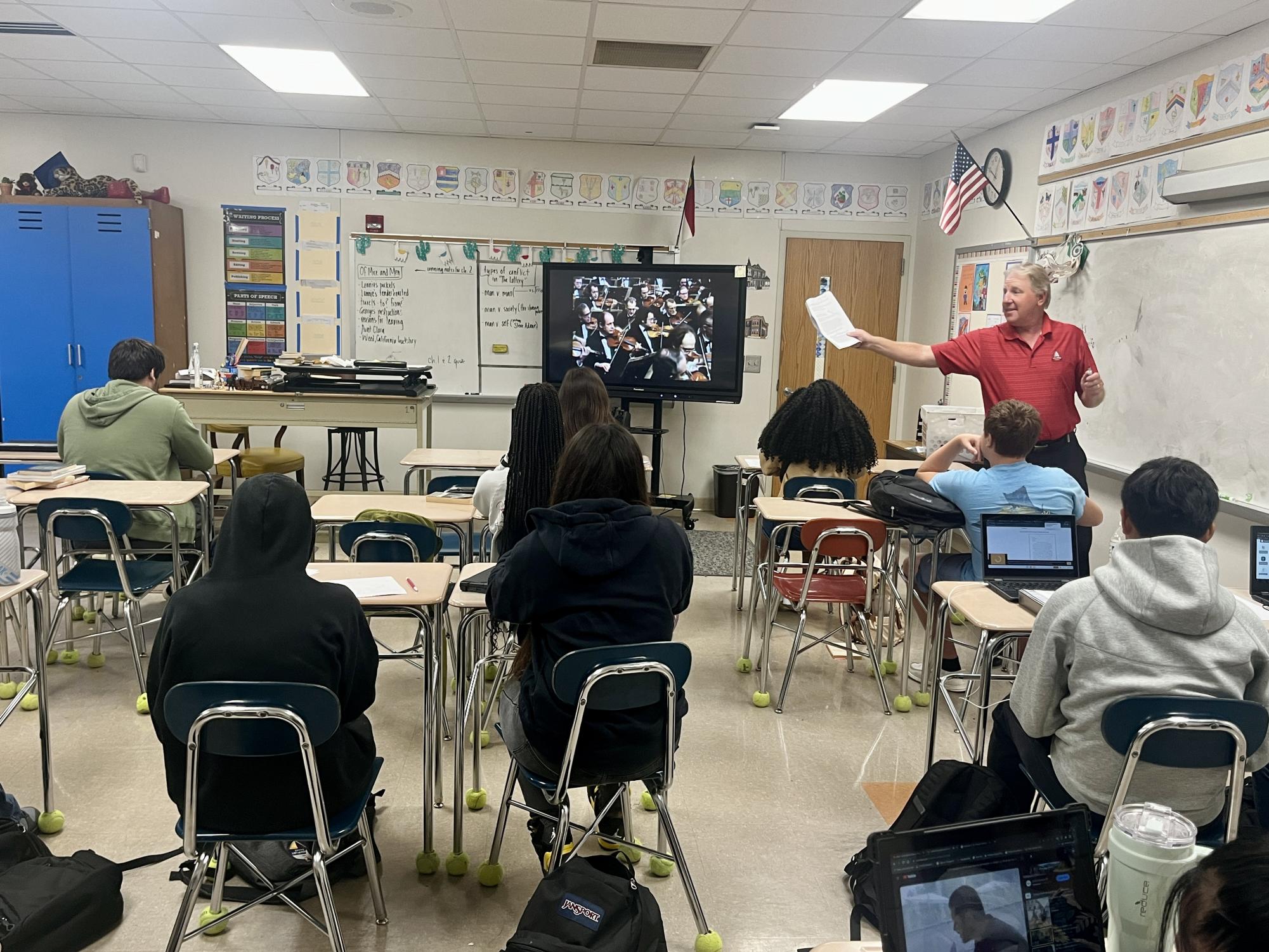 Markoch, or “Doc” as his students and colleagues call him, dives into the works of Beethoven in his class, picking apart the meanings of his pieces.