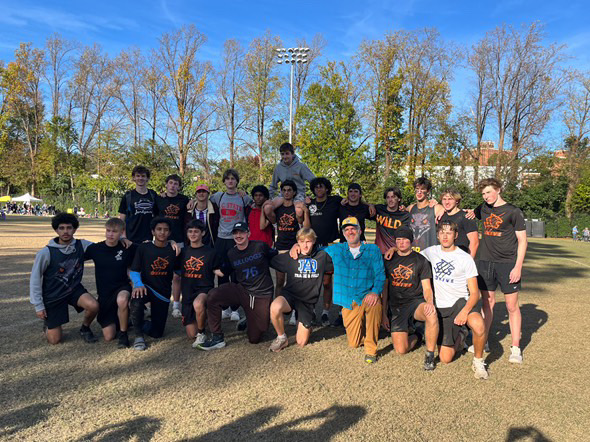 The team captured in a picture together after practice. It was a sunny day, perfect for playing ultimate frisbee. (Photo Courtesy of Abdel Amra)
