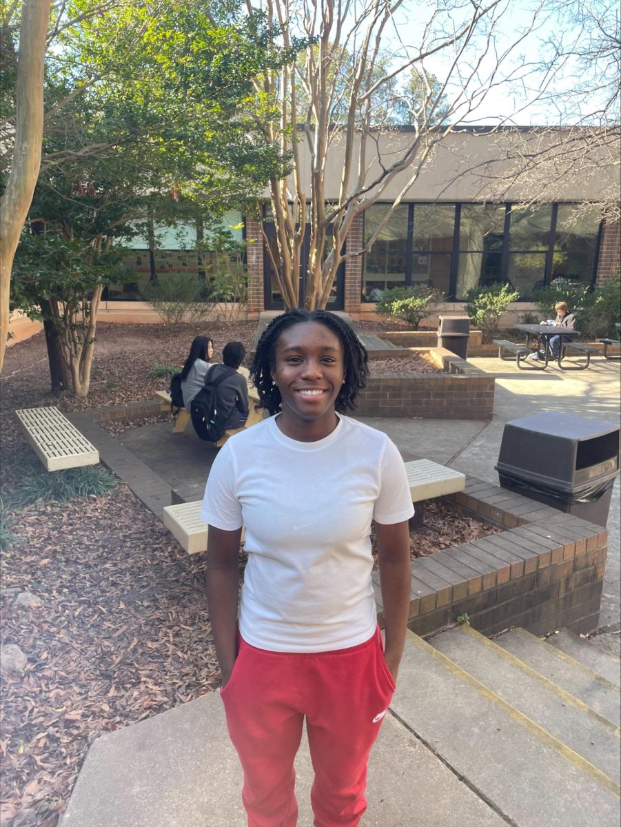 Kaylan Richardson poses for a picture. Richardson is a freshman, she spends lots of her time with friends and playing basketball. 