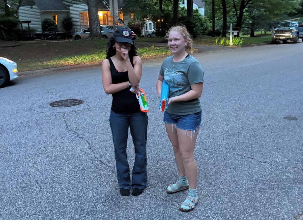 Sometimes the game would take a turn of events. Sama pulled up on Susan to try to get her out and ended up getting out herself. Talk about this game causing mental damage. (Photo Courtesy of Nathan Moser)
