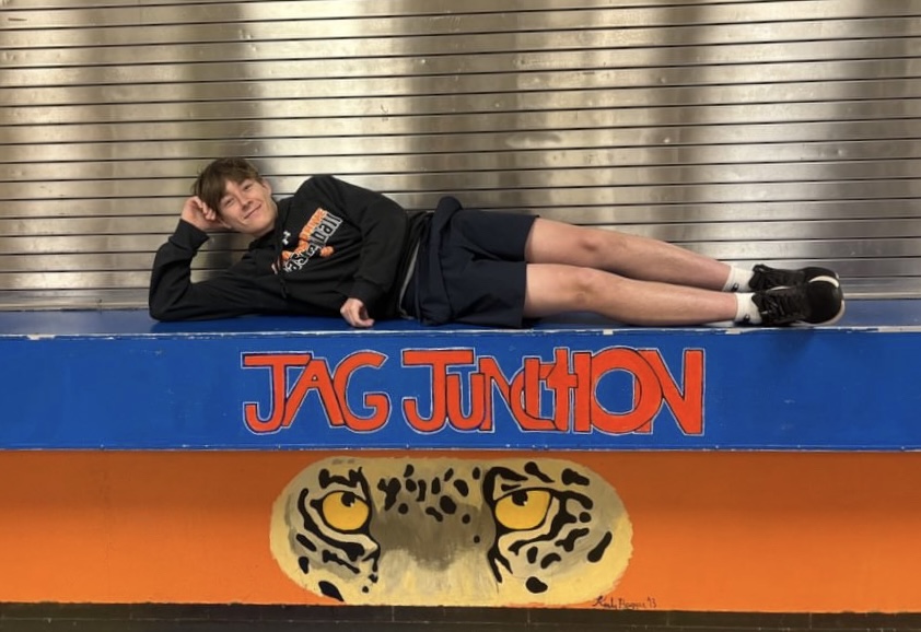 Sophomore Nathan Parrish, May's Jag of the Month, is recognized for his outstanding academics, athletic dedication, and his participation in clubs across campus. Chosen by Spanish teacher Michael Seguin, Parrish is praised for his discipline, positivity, and strong work ethic. 