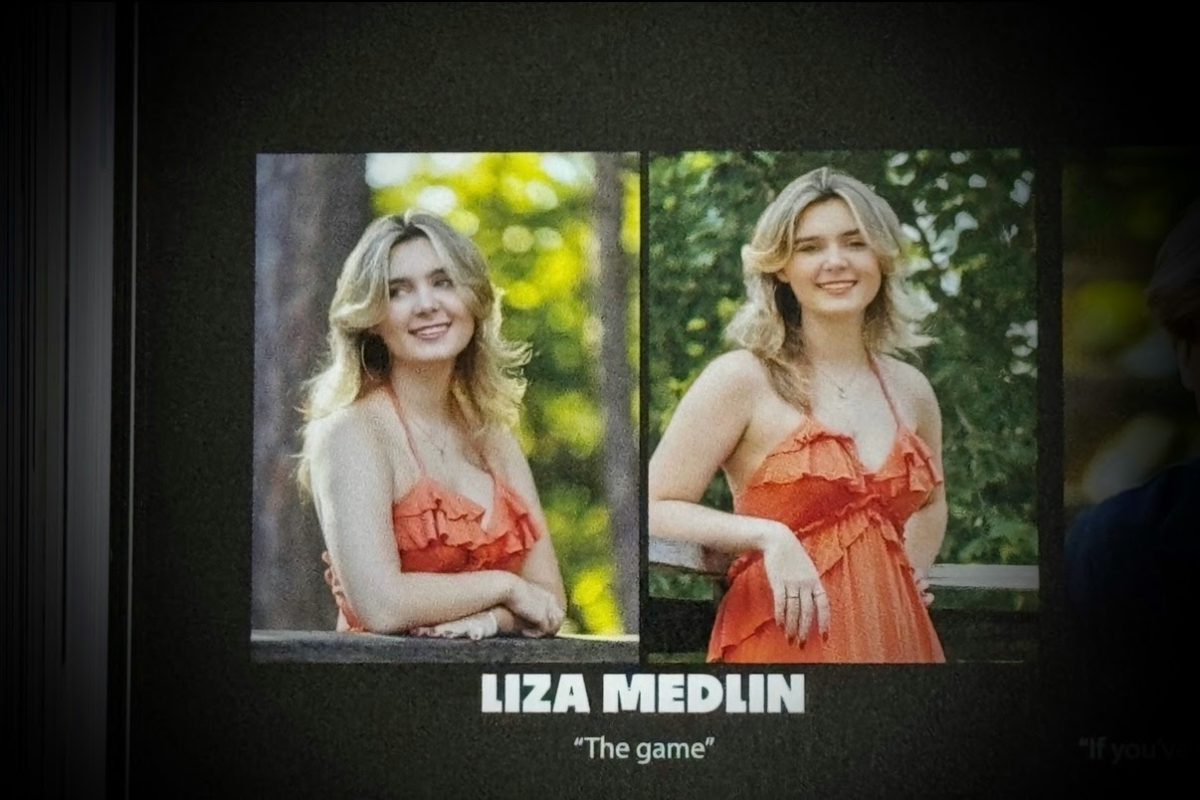 Liza Medlin posing for her senior portraits standing proud and delighted. This upcoming weekend Medlin will be graduating Athens Drive High School. Heading off to NC State University, excited for what the future  holds for her.
