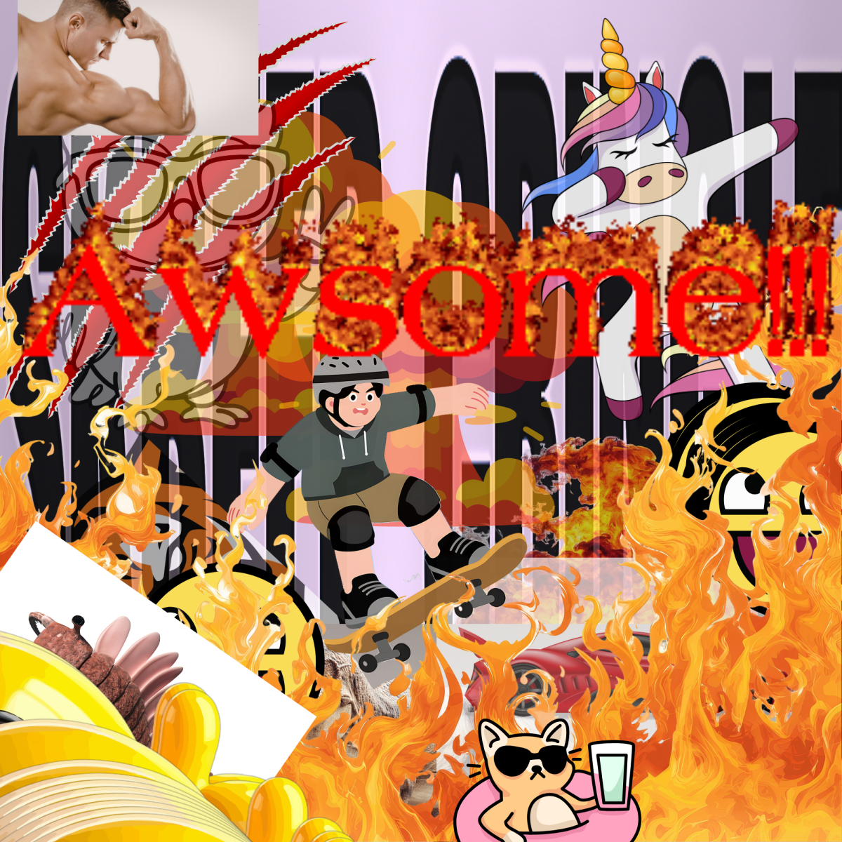 Really cool album cover for hit album... Woah... "Skreep Cringle" (Satire Assignment)