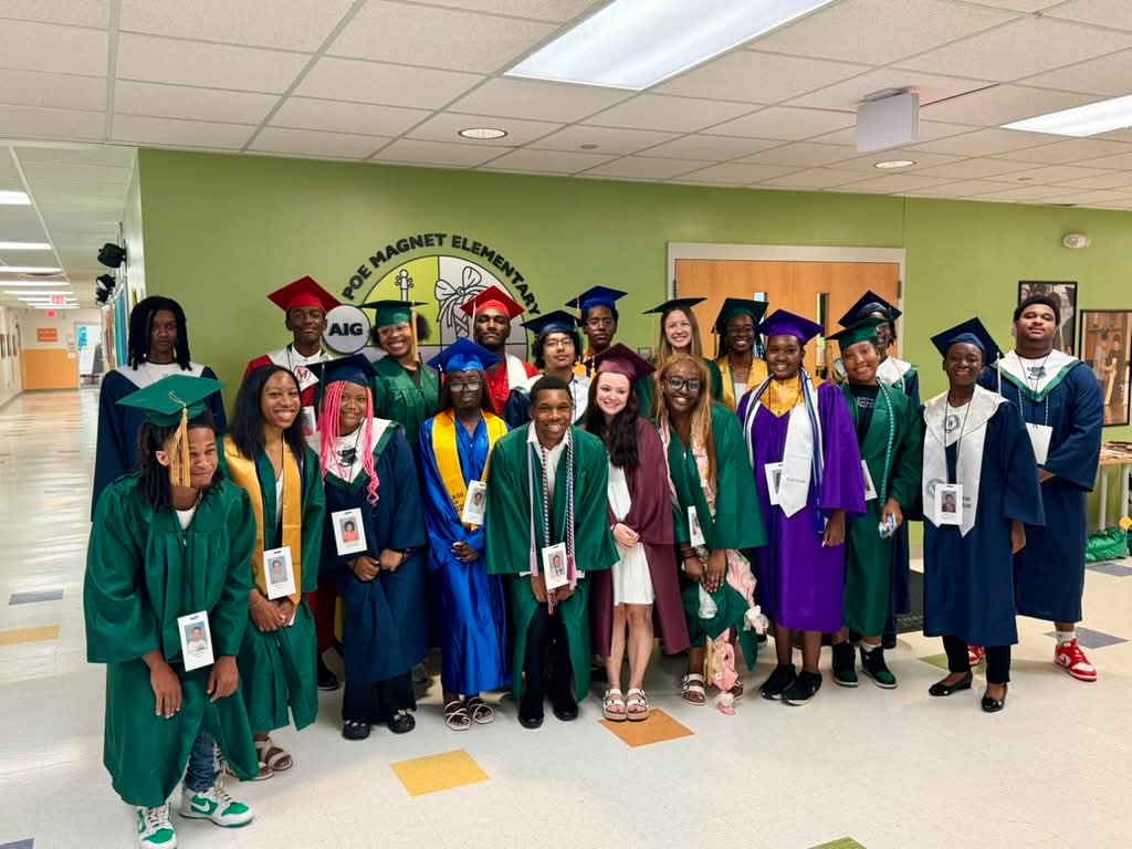 Poe Magnet Elementary School, celebrating the class of 2025 by their first annual Senior Clap Out. (Photo courtesy of Wake County public schools)
